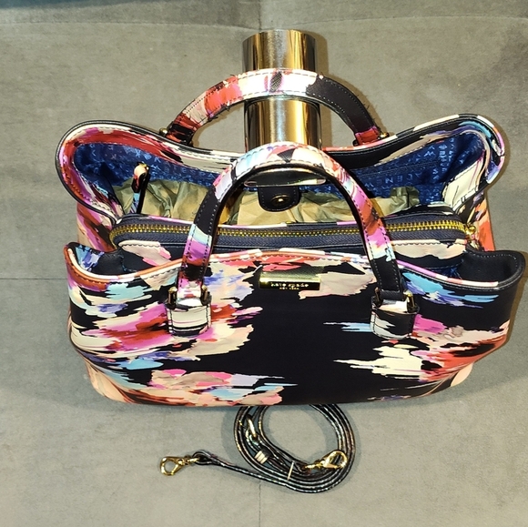 NWOT Kate Spade Laurel Way Evangelie Bag in Blurry Floral - Picture 9 of 13